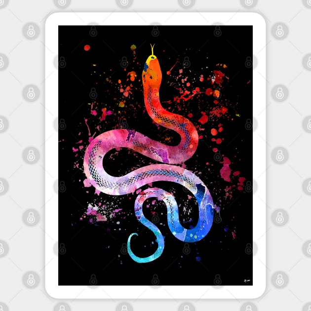 Snake Blacky Black Sticker by danieljanda